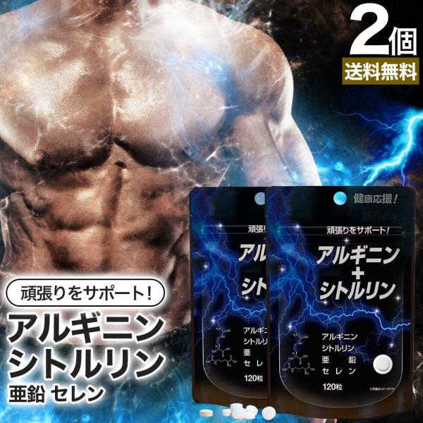 L-アルギニン Lアルギニン アルギニン 亜鉛 L-シトルリン Lシトルリン シトルリン 亜鉛サプリ セレン 120粒*2個セット 約30〜60日分 送料無料 メール便