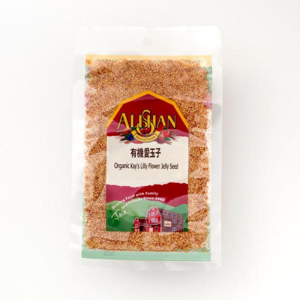 愛玉子は台湾の山に育つ野生植物の種です。台湾スイーツの定番！タピオカや緑豆、この愛玉子をトッピングしたかき氷は台湾の夏の定番スイーツです。ゼリーや寒天とも違うプルプルの食感をお楽しみ下さい。 有機JAS認証品〇原産国：台湾〇賞味期限：10ヶ...