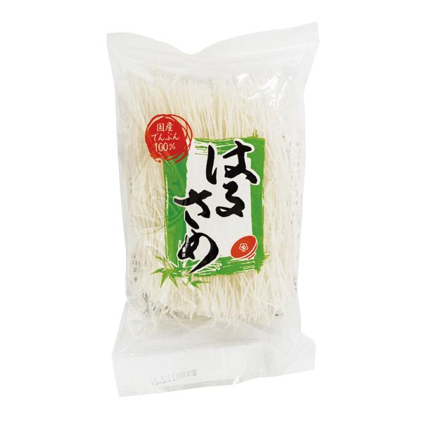 国内産の澱粉のみを使用し、添加物は一切使用していない、はるさめです。使いやすい長さにカットしてあります。〇原材料名：甘藷澱粉（国内製造）、馬鈴薯澱粉（国内製造）（遺伝子組み換えでない）〇開封前賞味期限：2年