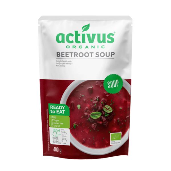 オーガニック　activus ＯＧビーツスープ  400g　有機JAS「無農薬・無添加」　動物性素材不使用 /２個までコンパクト便可