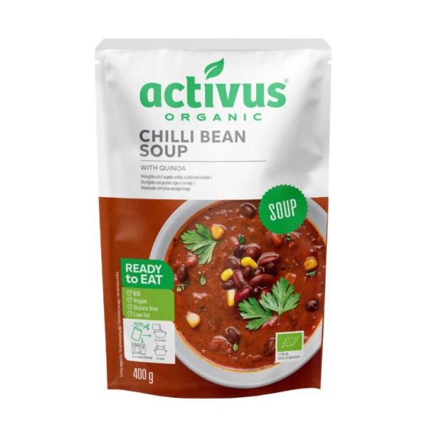 オーガニック　activus ＯＧチリビーンズ  400g　有機JAS「無農薬・無添加」　動物性素材不使用 /２個までコンパクト便可