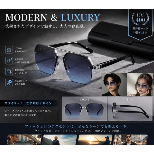 サングラス レンズ グラサン 伊達メガネ ボストンメガネ UV400　紫外線カット　目の保護　日焼け対策　男女兼用 メンズ レディース ブラック
