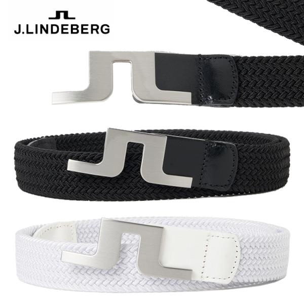 J.LINDEBERG（ジェイリンドバーグ） ブリッジバックル編み込みベルト