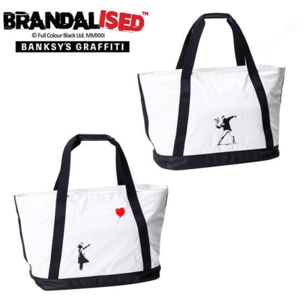 BRANDALISED トートバッグ BATB-01 Flower Bomber バンクシー トートバッグ BATB-01 【Banksy】【Balloon Girl】【Flower
