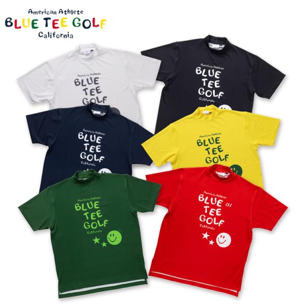 BLUE TEE GOLF ブルーティーゴルフ メンズ 半袖モックネック