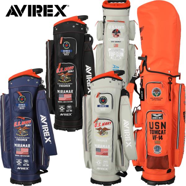 【新品・未使用】AVIREX キャディバッグ 楽天市場】アヴィレックス ゴルフ 8.5型 USA キャディバッグ