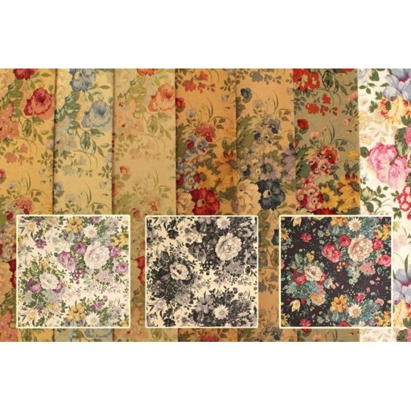 フランスアンティーク 薔薇 ティッキング生地 手仕事 手芸 素材[114] yuwashoten2_813111