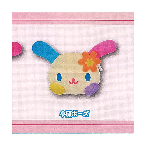 サンリオ キャラクターズ ウサハナ ぬいぐるみ ポーチ 2：小顔ポーズ