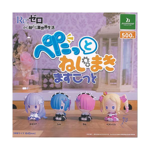 Re ゼロから始める異世界生活 ぺたっと ねじまき ますこっと 全4種