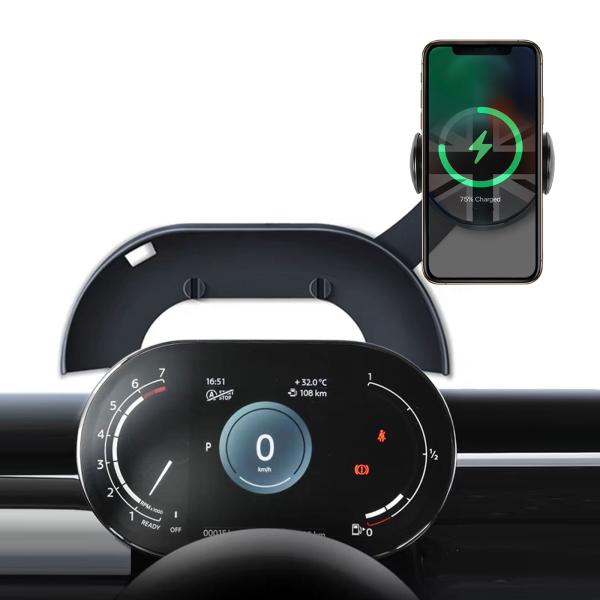 スマホホルダー BMWミニクーパー専用 ワイヤレス充電 クリップ式 車載ホルダー スタンド BMW Mini Cooper 携帯ホルダー 車ナビ   BMW MINI F54 F55 F56 F57