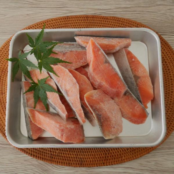 悠々ホーム 北海道産 秋鮭 切り身 40g×20切 ×1パック 天然 さけ 無塩 骨抜き 肉厚 冷凍｜お弁当 朝食用 おかず 時短 冷凍食品 父の日 母の日 ギフト