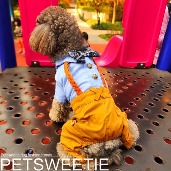 犬服 蝶リボンネクタイ付きつなぎ 前開き パンツつなぎ シャツ ペット用品 ワンちゃん服 サロペット 犬の服 チワワ服 テディベア服 Buyee Buyee 日本の通販商品 オークションの代理入札 代理購入