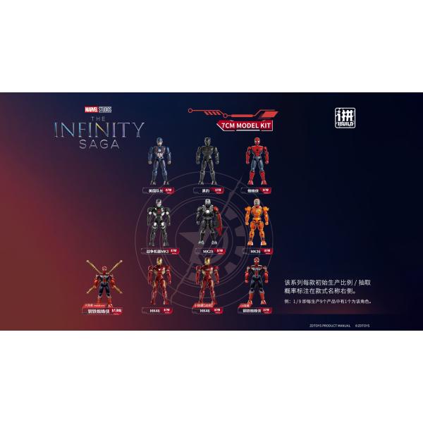 ZD TOYS 7cm インフィニティ・サーガ シリーズ ブラインドボックス Vol.01 9個入りBOX MARVEL