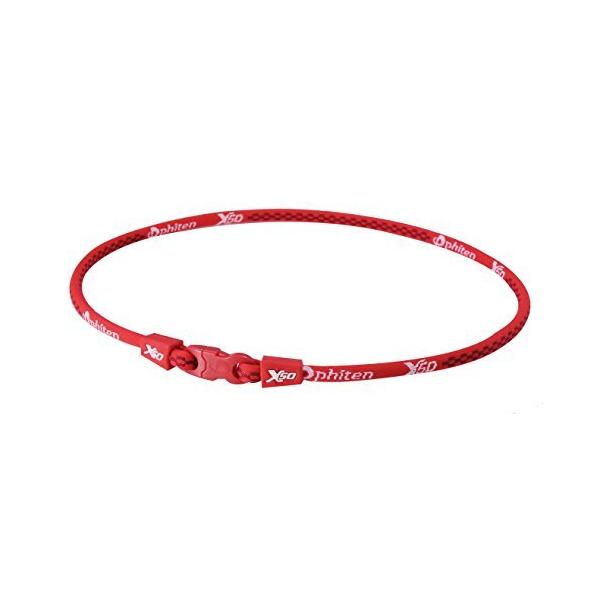 Phiten X50 Original Titanium Necklace Red 18