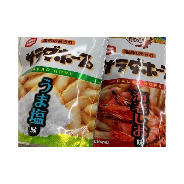 新潟限定 亀田製菓 サラダホープ うま塩味 50g 海老しお味 50g 各2袋 Buyee Buyee Japanese Proxy Service Buy From Japan Bot Online