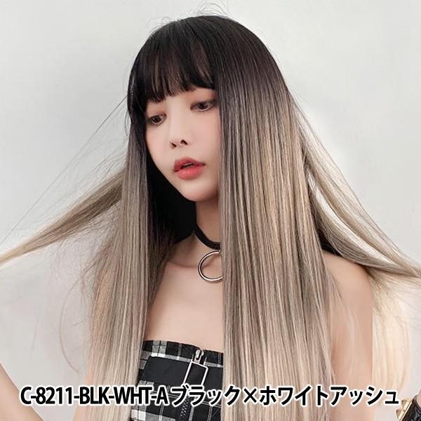 ウィッグ Tefure テフリ Modeロングストレート ブラック ホワイトアッシュ C 11 Fujitatsu 富士達 ユザワヤ 通販 Paypayモール