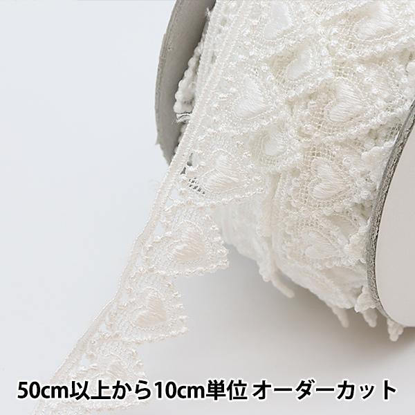 数量5から】 レース 『ケミカルレース 幅約2cm オフホワイト 10785 