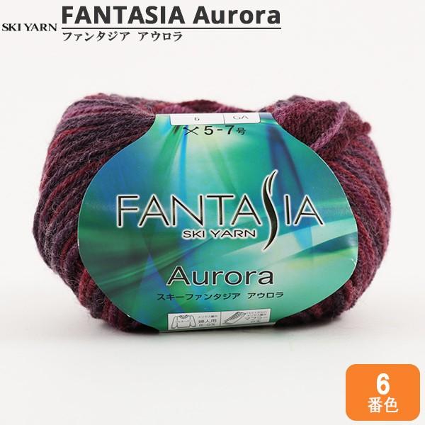 秋冬毛糸 『FANTASIA Aurora (ファンタジア アウロラ) 6番色』 SKIYARN スキーヤーン