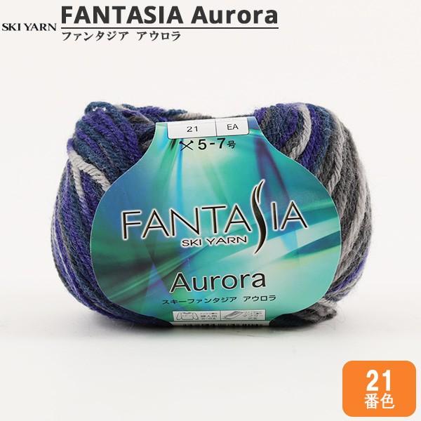 秋冬毛糸 『FANTASIA Aurora (ファンタジア アウロラ) 21番色』 SKIYARN スキーヤーン