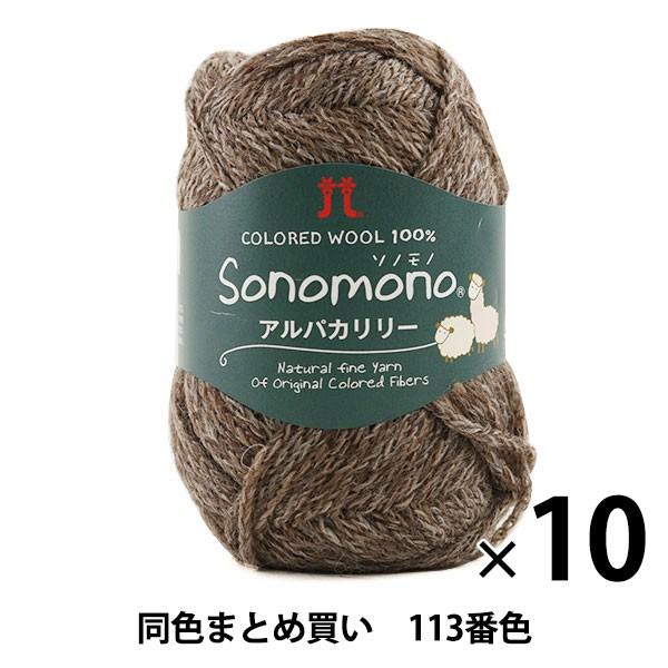 10玉セット】秋冬毛糸 『Sonomono(ソノモノ) アルパカリリー 113番色 