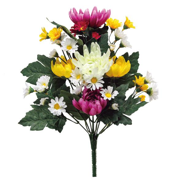 造花 シルクフラワー 仏花ブッシュ F4045 055 ユザワヤ 通販 Paypayモール