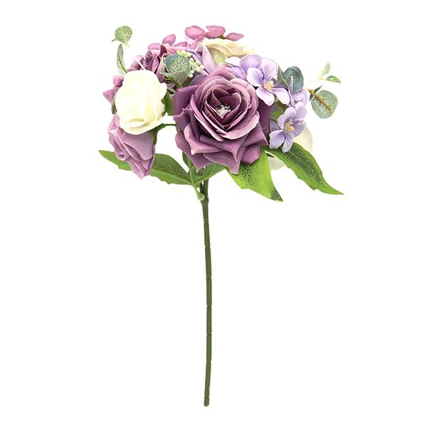 造花 シルクフラワー ミックスフラワーブーケ ラベンダー A 341 Asca アスカ商会 ユザワヤ 通販 Paypayモール