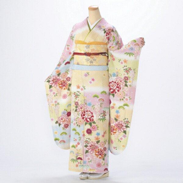 京都きもの友禅 振袖レンタル (成人式期間外) フルセット Mサイズ 古典  