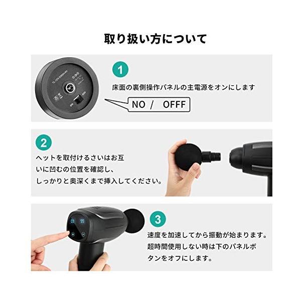 Ephram マッサージガン 筋膜リリース 静音 電動マッサージ器 ６段階強力振動 Lcdスクリーン 筋膜リリース機器 全