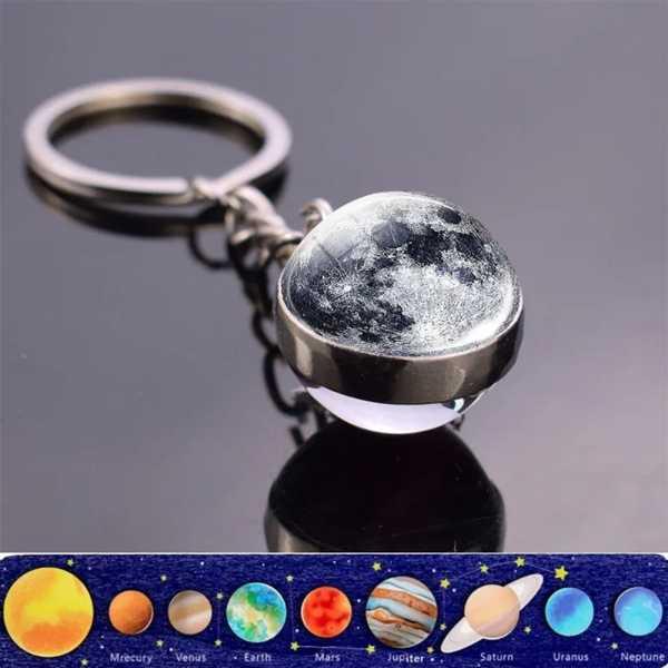 キーホルダー満月 太陽系 惑星 銀河星雲 宇宙 地球 太陽 火星 木星