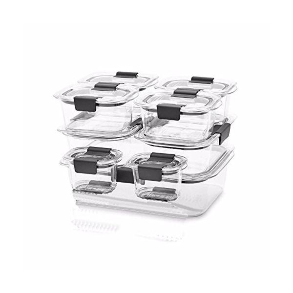 Rubbermaid Brilliance Microwavable Food Storage Container Set, 18-Piece並行輸入