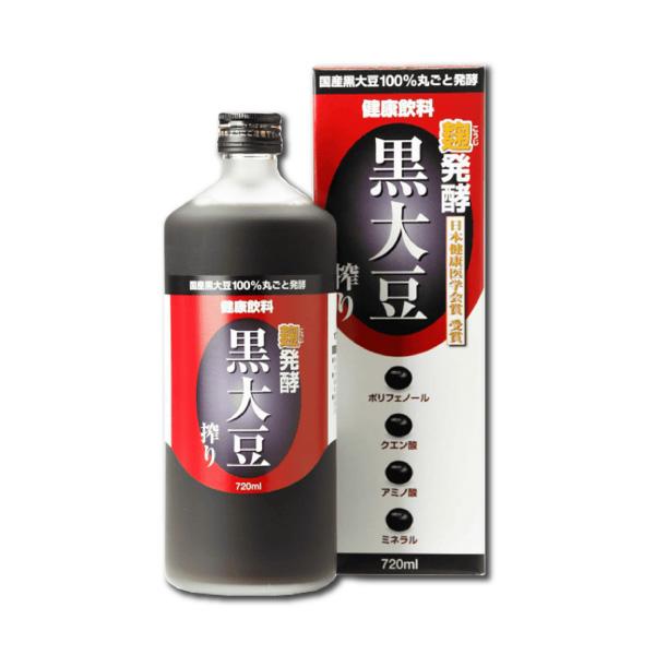 送料無料　発酵黒豆エキス 発酵黒大豆搾り 720ml 麹発酵 黒豆 黒大豆 黒豆力
