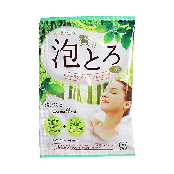 お湯物語 贅沢泡とろ入浴料 ヒーリングフォレストの香り 30g