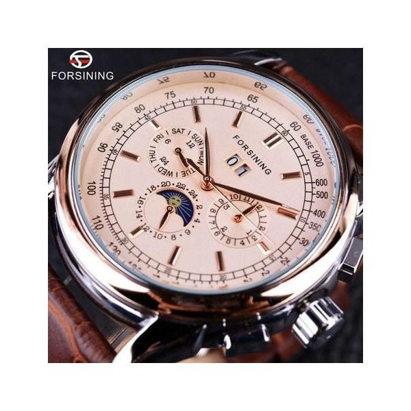 メンズ腕時計 50代 40代 おしゃれ 機械式自動巻き 本革ストラップ Au 0515 1194 わいわいshop 通販 Yahoo ショッピング