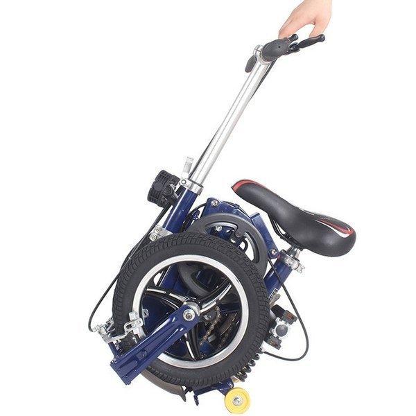 折りたたみ自転車 14インチ ミニ 13KG コンパクト 持ち運び ホワイト