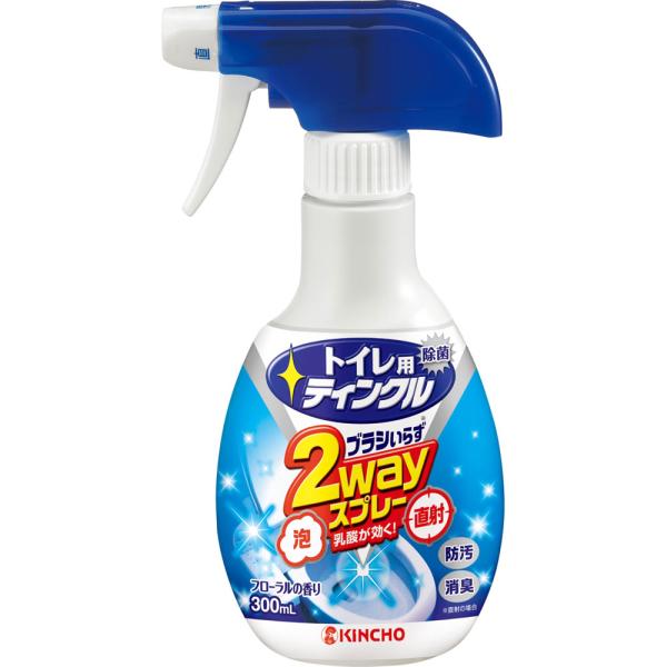 トイレ用ティンクル 直射・泡 2wayスプレー 本体 300ml 大日本除虫菊株式会社