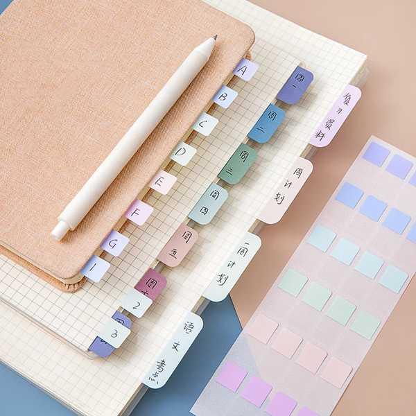 互換品】240/120/60個マルチカラースティッキー書き込み可能再