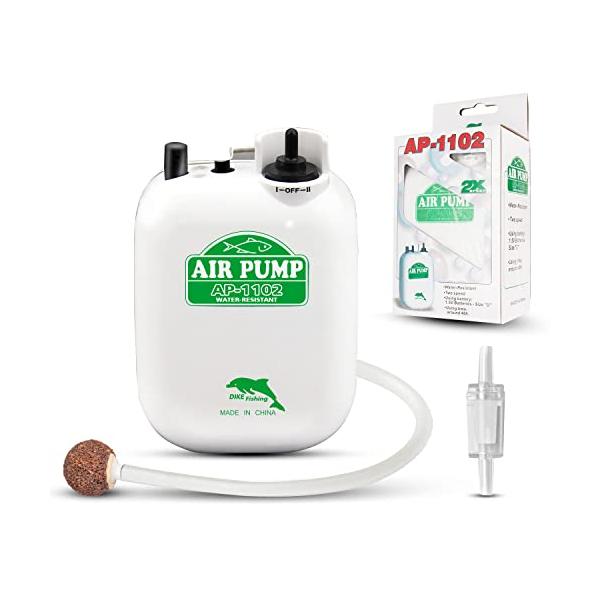 AMYSPORTS エアーポンプ 酸素提供ポンプ 携帯式エアーポンプ 釣りポンプ 乾電池式ポンプ ブクブク 釣り用 アクアリウム適用 防滴仕
