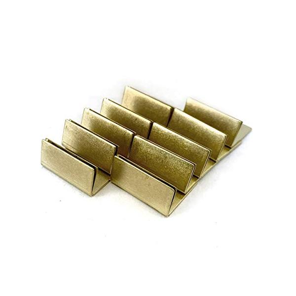 他サイト： Sin. 日本製 ブラス 真鍮 カードスタンド ノーマルサイズ 10個セット 名刺 ポストカード立ての商品画像