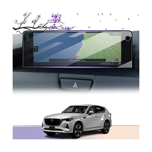 LUWU 新型 マツダ CX-60 専用 CX-60 ナノフィルム CX-60カーナビ 12.3インチ 4H 高感度タッチ キズ・汚れ・気泡