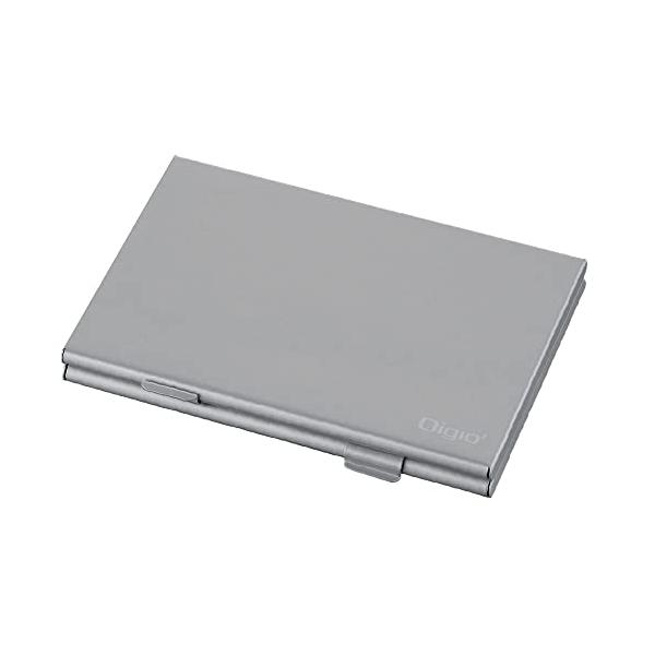 ナカバヤシ Digio2 メモリーカードケース アルミ SDカード 6枚 収納 シルバー Z2947