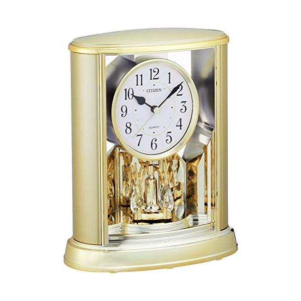 シチズン 置き時計 アナログ サルーン 金色 CITIZEN 4SG724-018 : s 