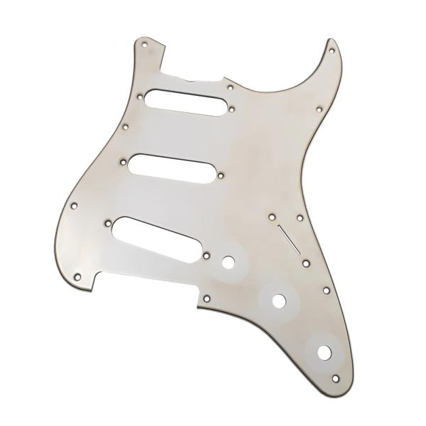 YJB PARTS Relic Seriesレリックホワイト3PLY、62年式11穴タイプ、インチ規格品現行USA 60's Pickguardsを元に製作□主な適合モデル現行Fender USAおよびMexico製ST60'sタイプなど