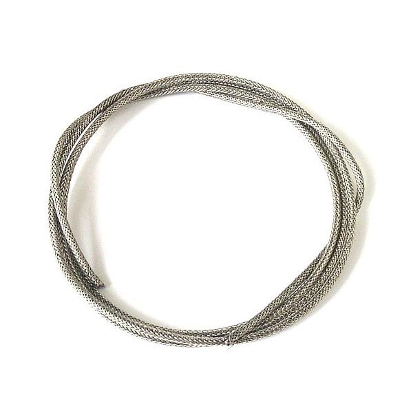 ギブソンスタイルのシールド網線付きワックスコートクロスワイヤー芯線サイズ：AWG22(AWG30 x 7本撚り銅-錫メッキ)長さ：1mMade in USA(Made by Gavitt)