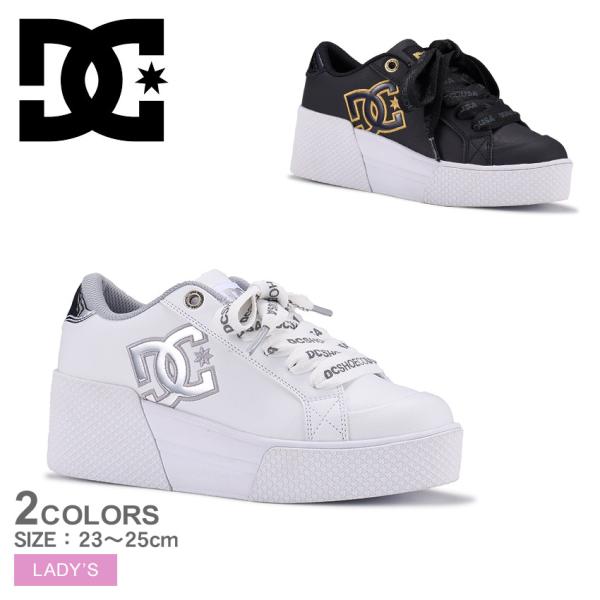 ディーシーシューズ(DC SHOES)スニーカー ボーダーシューズ チェルシー ライト ウェッジ フットウェア ホワイト ブラ… DC SHOES（ディーシーシューズ） DCシューズ スニーカー レディース