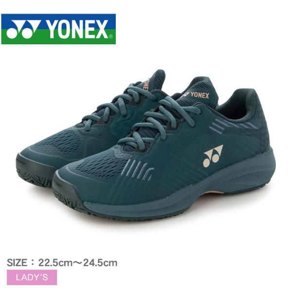 YONEX テニスシューズ ブラック×グリーン ヨネックス テニスシューズ ブラック ライムグリーン 24 紐交換 - メルカリ