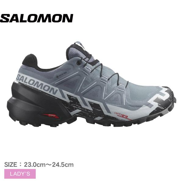 サロモン トレイルランニングシューズ レディース SPEEDCROSS 6 GORE-TEX SALOMON L47302300 グレー 靴 シューズ スニーカー 爆買