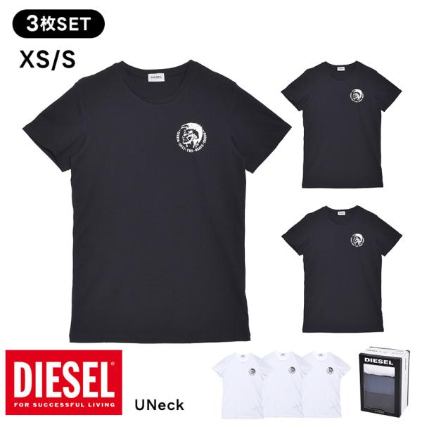 DIESEL ディーゼル 3パック Tシャツ 半袖 メンズ UMTEE ランダル