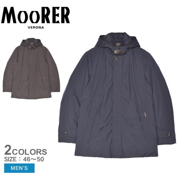 【美品】ムーレー MOORER フード　ブルゾン ジャケット　ブルー イタリア製 MOORER（ムーレー） ダウンジャケット メンズ RAFFAELLO-STP MOORER