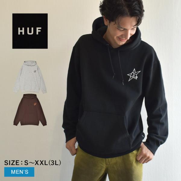 HUF（ハフ） パーカー メンズ H STAR LOGO HOODIE HUF PF00790 グレー