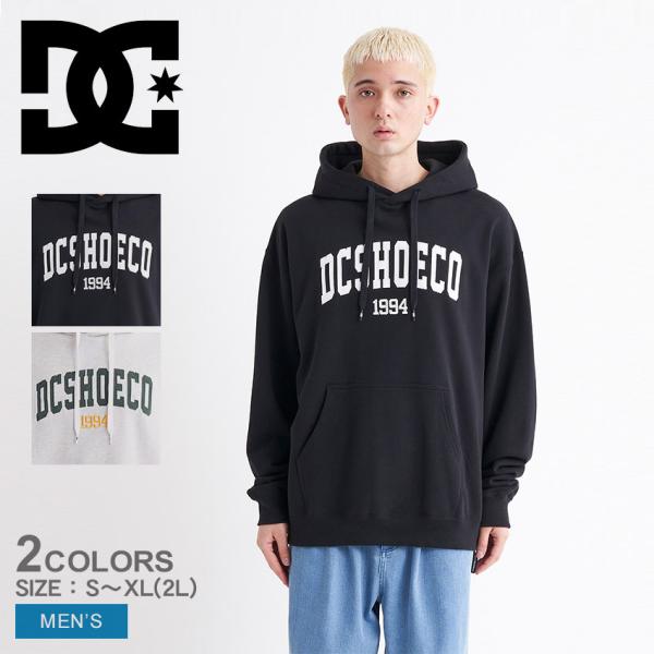 DC フード付きスウェットシャツ 黒/アイボリー DC SHOES（ディーシーシューズ） DCシューズ パーカー メンズ 23